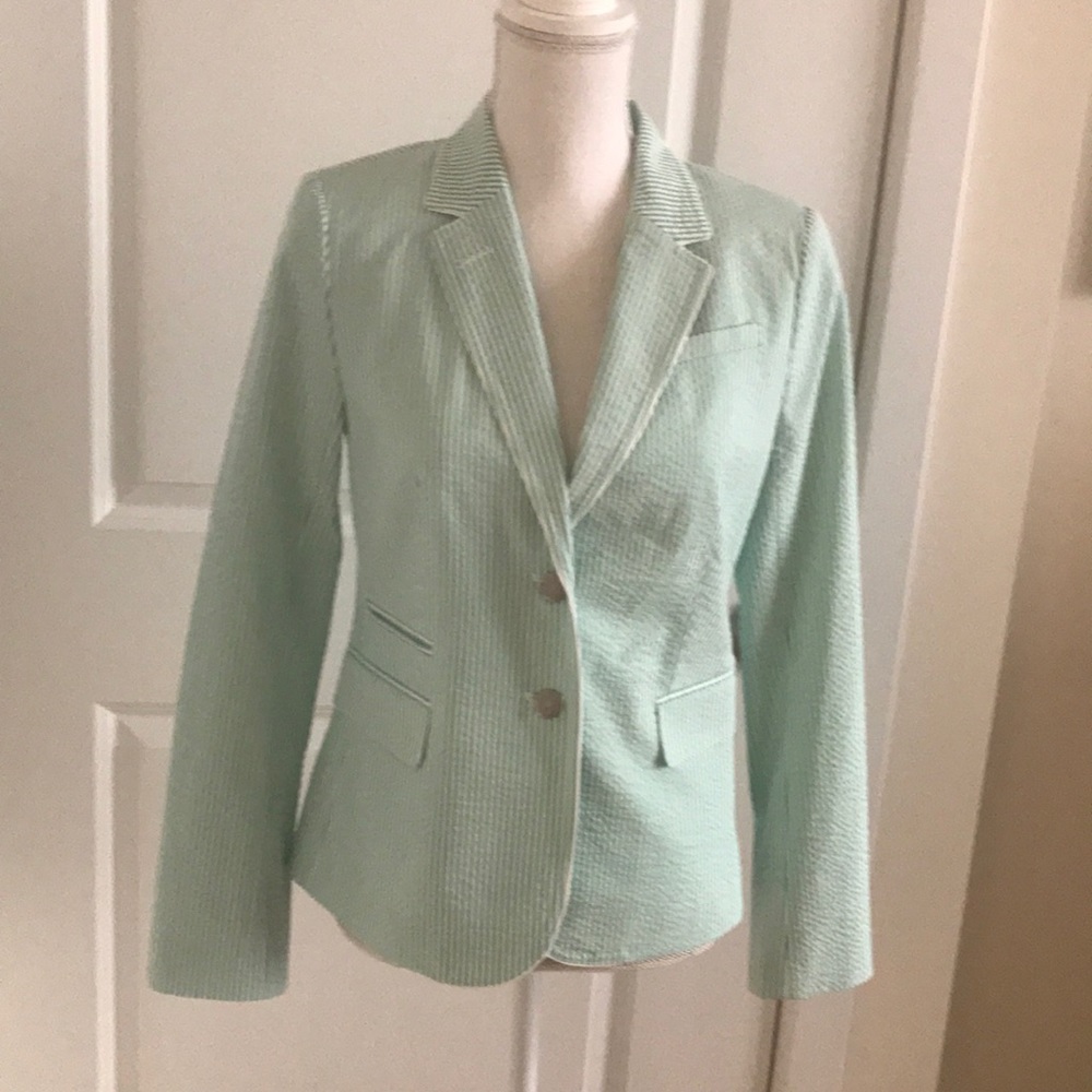 Banana Republic Seersucker Blazer NWT!